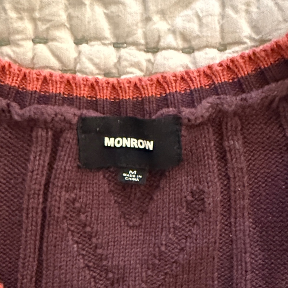 Monrow Cable Knit Sweater - Picture 2 of 5